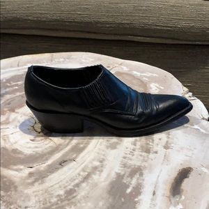 Nocona  Black Deerskin Western ShoeBoot 6B=7